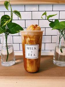 Brown Sugar Milk Black Tea Ice Cream Float