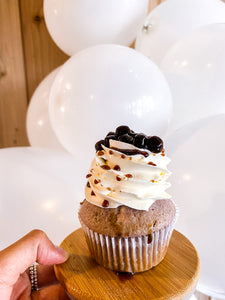 Taro Cupcake with Brown Sugar Cupcake