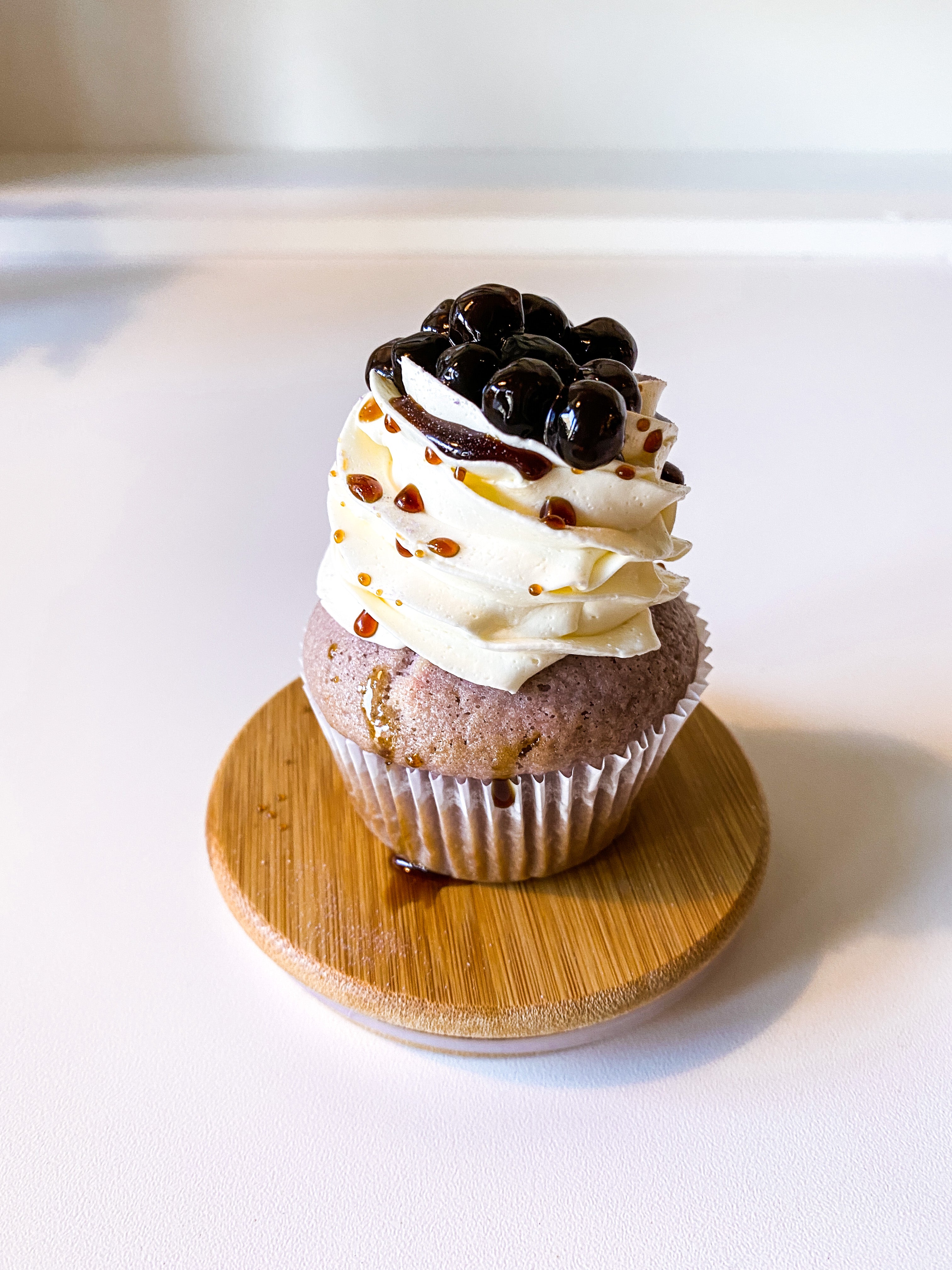Taro Cupcake with Brown Sugar Cupcake