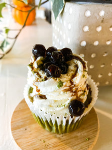 Matcha Cupcake with Brown Sugar