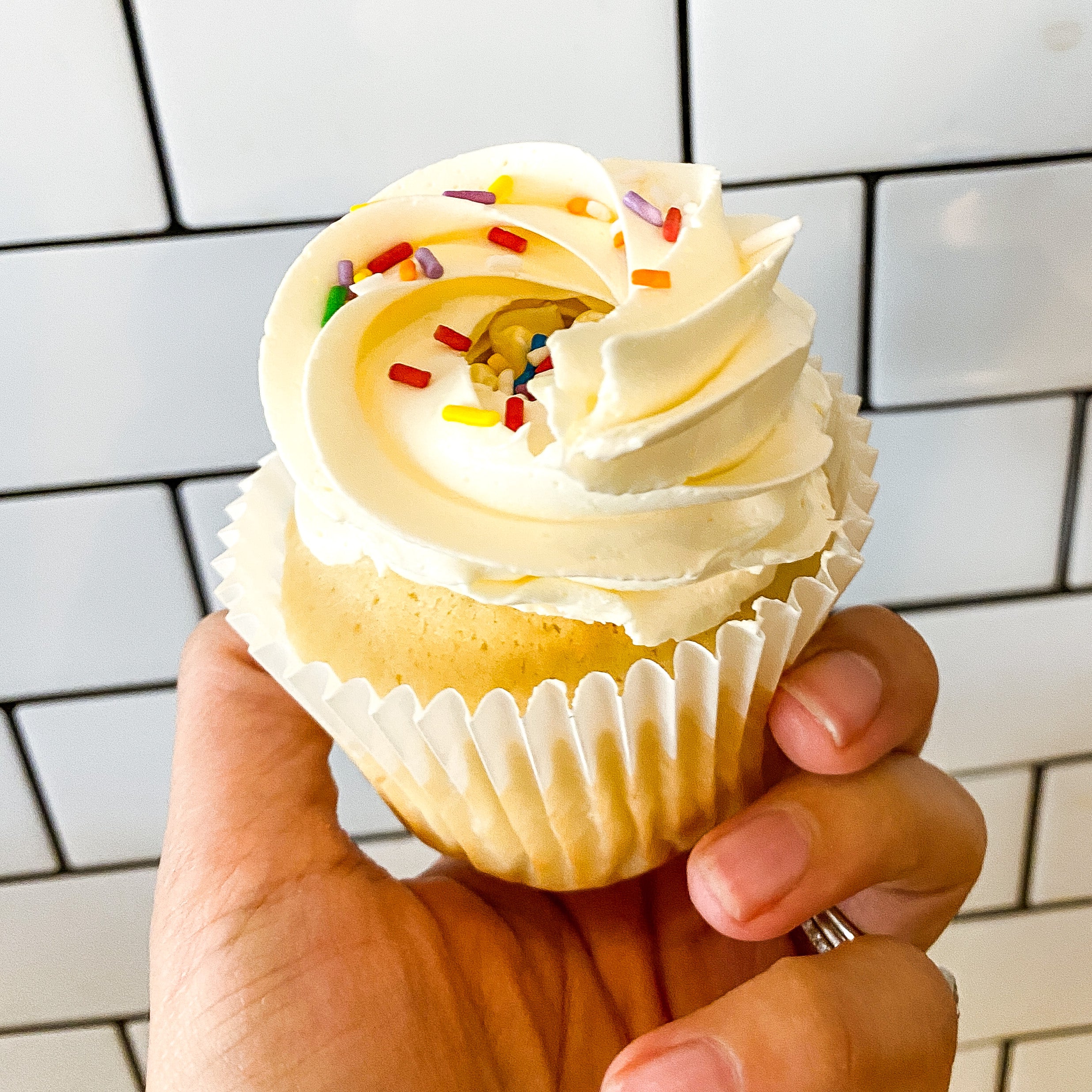 Vanilla with Brown Sugar and tapioca Cupcake